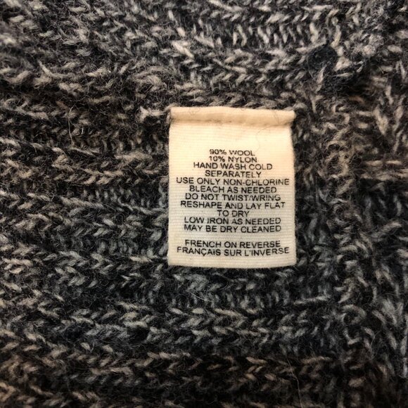 Anthropologie Canary Soft Wool Blend Cable Knit Gray Cardigan Size S/P - Picture 11 of 12